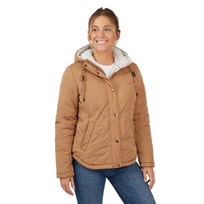 Free Country Women's Stratus Lite Reversible Jacket In Brown