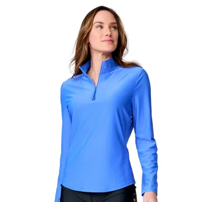 Free Country Women's Sun Breeze 1/2 Zip Sunshirt In Multi
