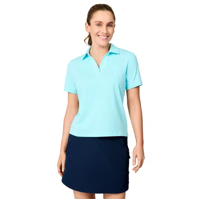 Free Country Women's Sunfree Polo Top In Blue