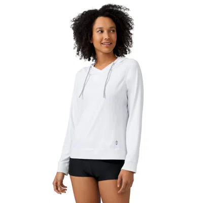 Free Country Women's Sunfree Upf Hoodie In White