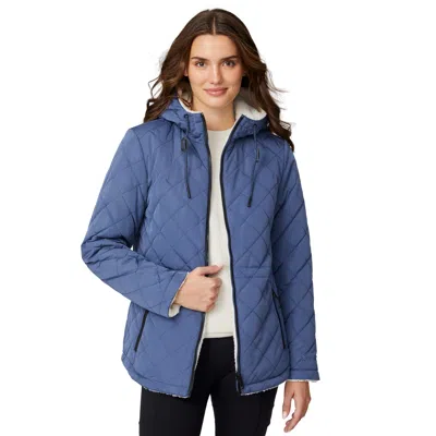 Free Country Women's Switch It Up Cloud Lite Reversible Jacket In Multi