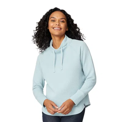 Free Country Women's Ultrafill Cowl Neck Top In Burgundy