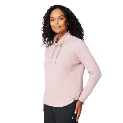 Free Country Women's Ultrafill Cowl Neck Top In Brown