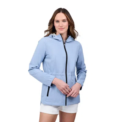 Free Country Women's X2o Anorak Rain Jacket In Blue