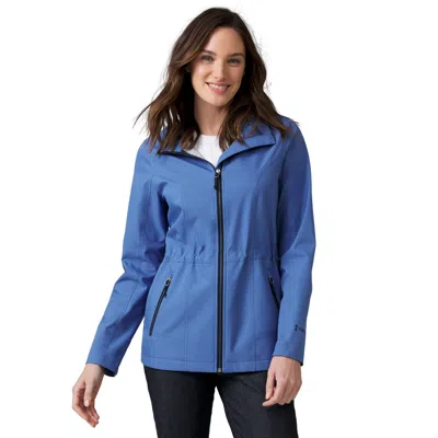 Free Country Women's X2o Anorak Rain Jacket In Blue