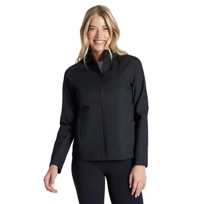 Free Country Women's X2o Packable Rain Jacket In Black