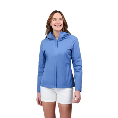 Free Country Women's X2o Packable Rain Jacket In Blue