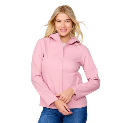 Free Country Women's X2o Packable Rain Jacket In Pink