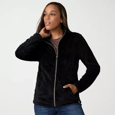 Free Country Womens Fleece Midweight Jacket In Black