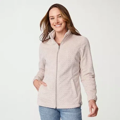 Free Country Womens Fleece Midweight Jacket In Gray