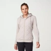 Free Country Womens Hooded Lightweight Quilted Jacket In Gray