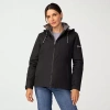Free Country Womens Hooded Water Resistant Wind Resistant Heavyweight System Jacket In Multi