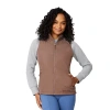 Free Country Womens Lightweight Quilted Vest In Brown