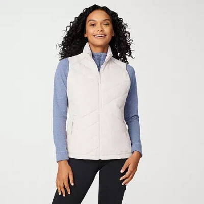 Free Country Womens Lightweight Quilted Vest In Blue