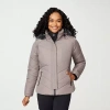 Free Country Womens Water Resistant Heavyweight Puffer Jacket In Gray