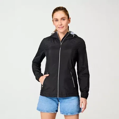 Free Country Womens Water Resistant Lightweight Jacket In Black