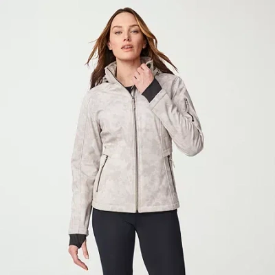 Free Country Womens Water Resistant Midweight Softshell Jacket In Neutral