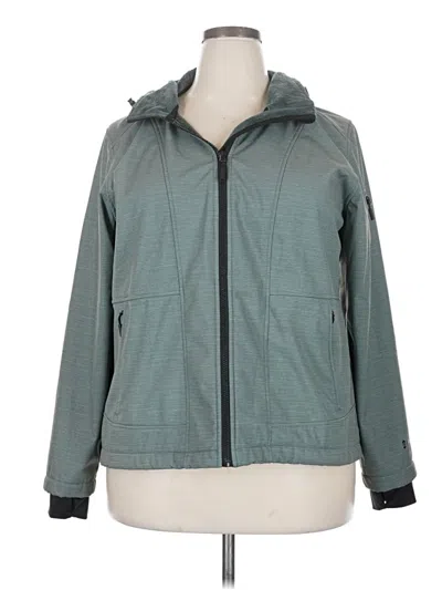 Pre-owned Free Country Zip Up Hoodie In Blue