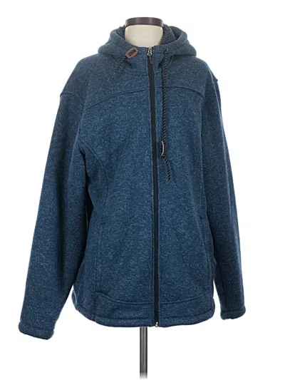 Pre-owned Free Country Zip Up Hoodie In Blue
