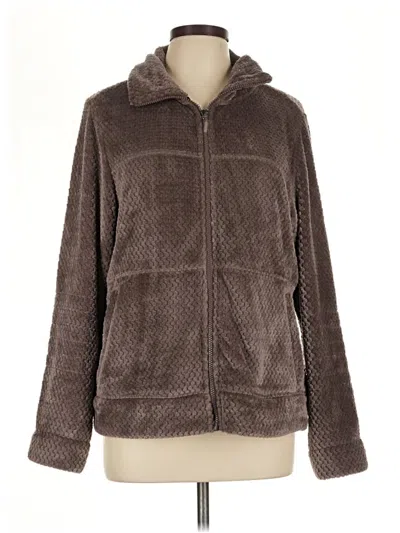 Pre-owned Free Country Zip Up Hoodie In Brown