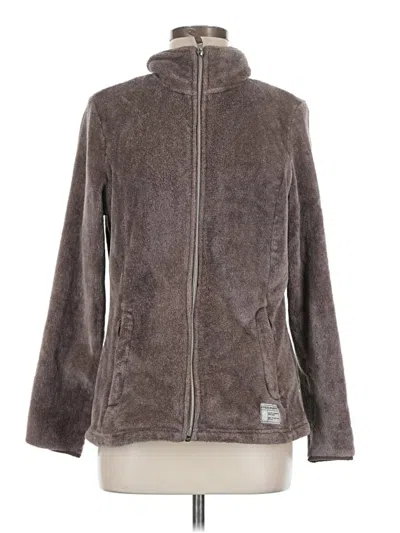 Pre-owned Free Country Zip Up Hoodie In Brown