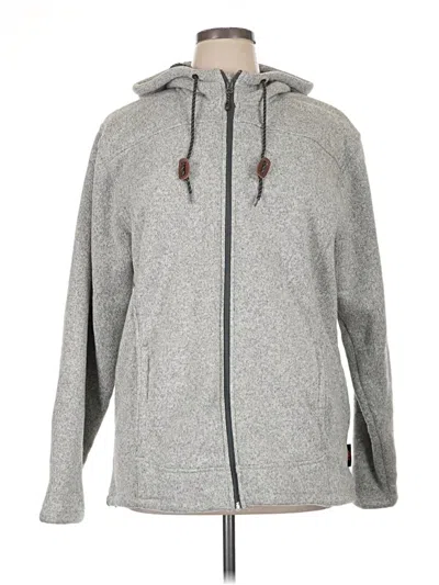 Pre-owned Free Country Zip Up Hoodie In Gray