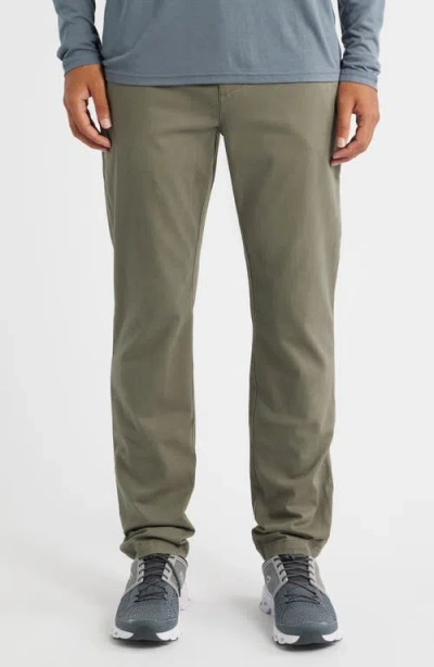 Free Fly Anchor Stretch Twill Pants In Green
