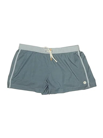 Pre-owned Free Fly Athletic Shorts In Teal