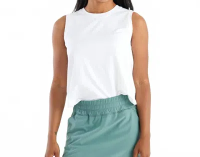 Free Fly Bamboo Current Tank Top In Heather Bright White