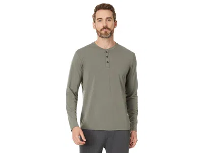 Free Fly Bamboo Flex Long Sleeve Henley In Brown