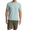 Free Fly Bamboo Flex Pocket Tee In Heather Ocean Mist In Blue