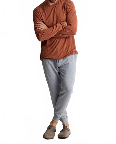 Free Fly Bamboo Lightweight Fleece Jogger In Heather Grey In Brown
