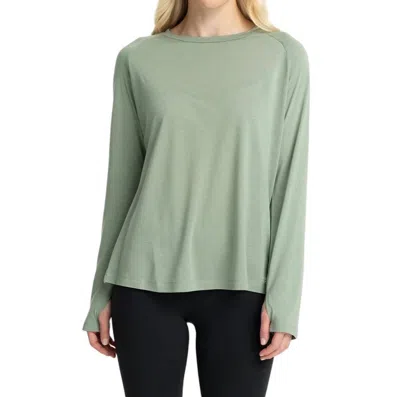 Free Fly Bamboo Lightweight Long Sleeve In Palm Green