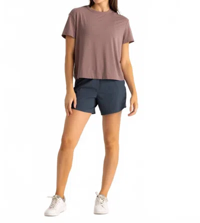Free Fly Bamboo-lined Active Breeze Shorts In Storm Cloud In Brown