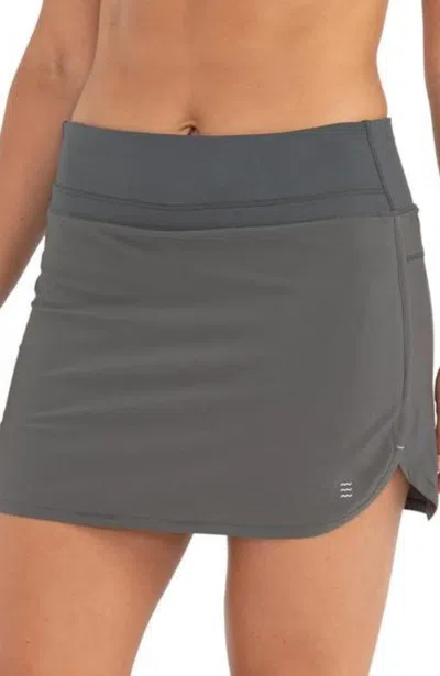 Free Fly Bamboo Lined Breeze Skort In Graphite In Grey