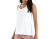 Free Fly Bamboo Motion Racerback Tank Top In Bright White In White