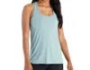 FREE FLY BAMBOO MOTION RACERBACK TANK TOP IN OCEAN MIST