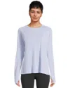 Free Fly Bamboo Top Women's Clear Sky Raglan Sleeve Pullover Performance Nwo99 In Blue