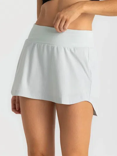 Free Fly Bamboo-lined Active Breeze Skort In Sky Gray In White