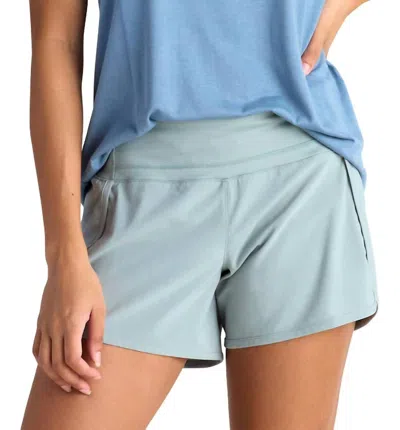 Free Fly Bamboo-lined Breeze Shorts In Green Haze In Blue