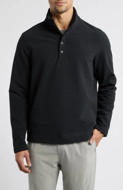 Free Fly Bonded Grid Fleece Pullover In Black