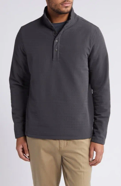 Free Fly Bonded Grid Fleece Pullover In Black Sand