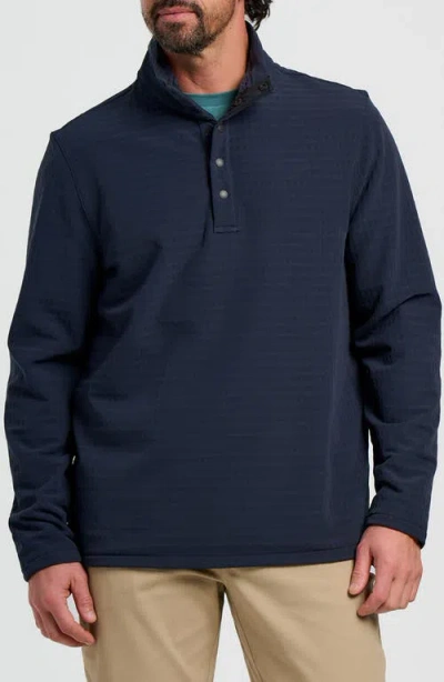 Free Fly Bonded Grid Fleece Pullover In Blue