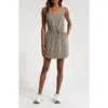 Free Fly Breeze Drawstring Waist Dress In Gray
