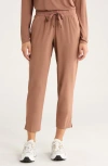 Free Fly Breeze Drift Drawstring Crop Pants In Brown