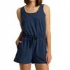 Free Fly Breeze Lightweight Romper In Storm Cloud In Blue
