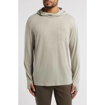 Free Fly Camouflage Lightweight Upf 20+ Hoodie In Brown