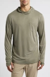 Free Fly Camouflage Lightweight Upf 20+ Hoodie In Fatigue