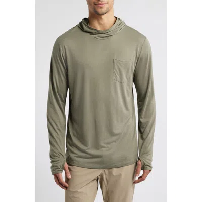 Free Fly Camouflage Lightweight Upf 20+ Hoodie In Gray
