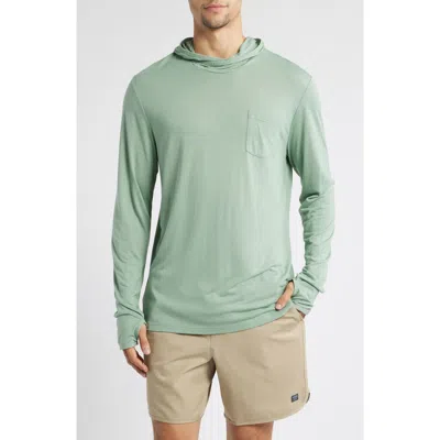 Free Fly Camouflage Lightweight Upf 20+ Hoodie In Green